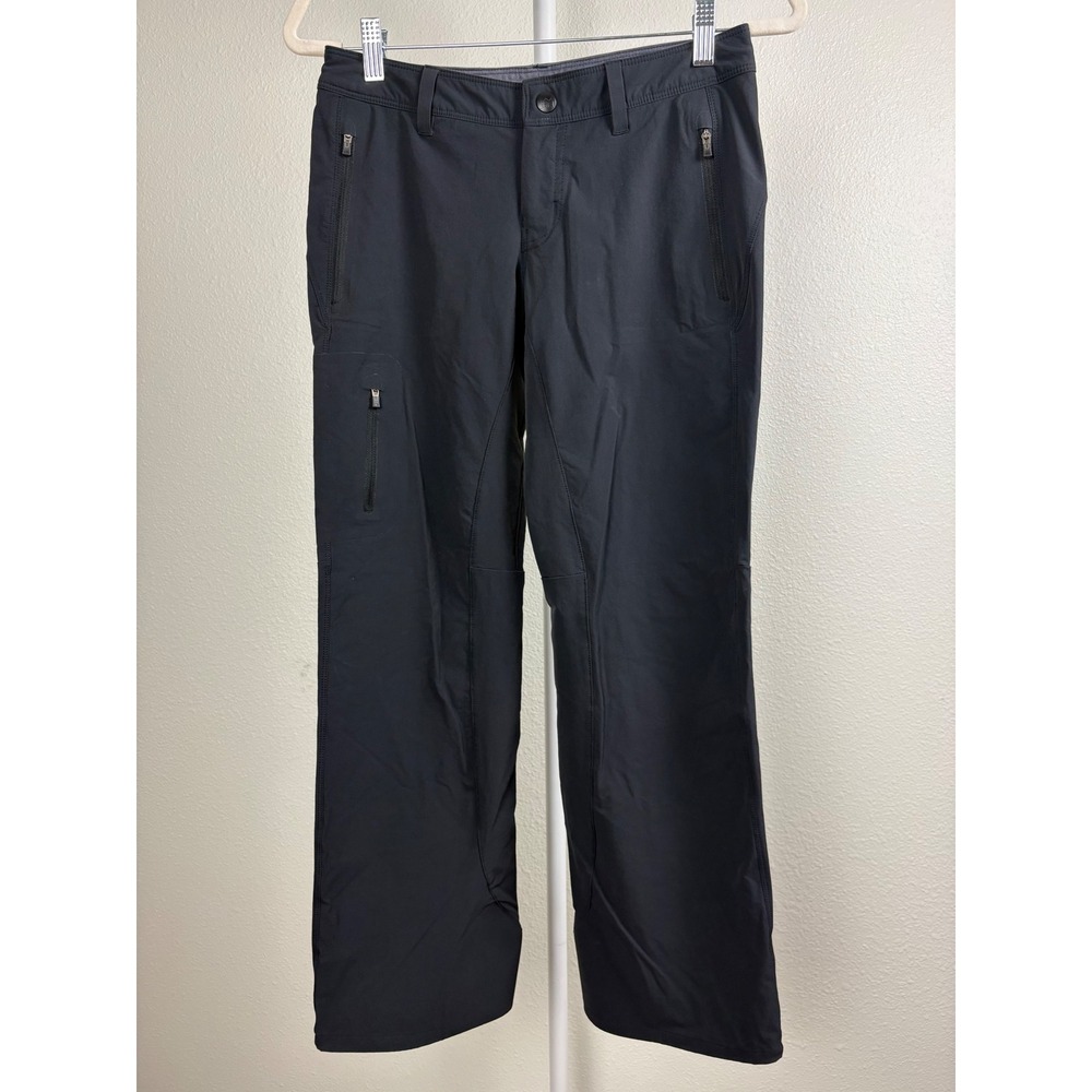 REI Womens Black Sahara Hiking Pants Size 2 Straight Leg Stretch Gorpcore Hiking